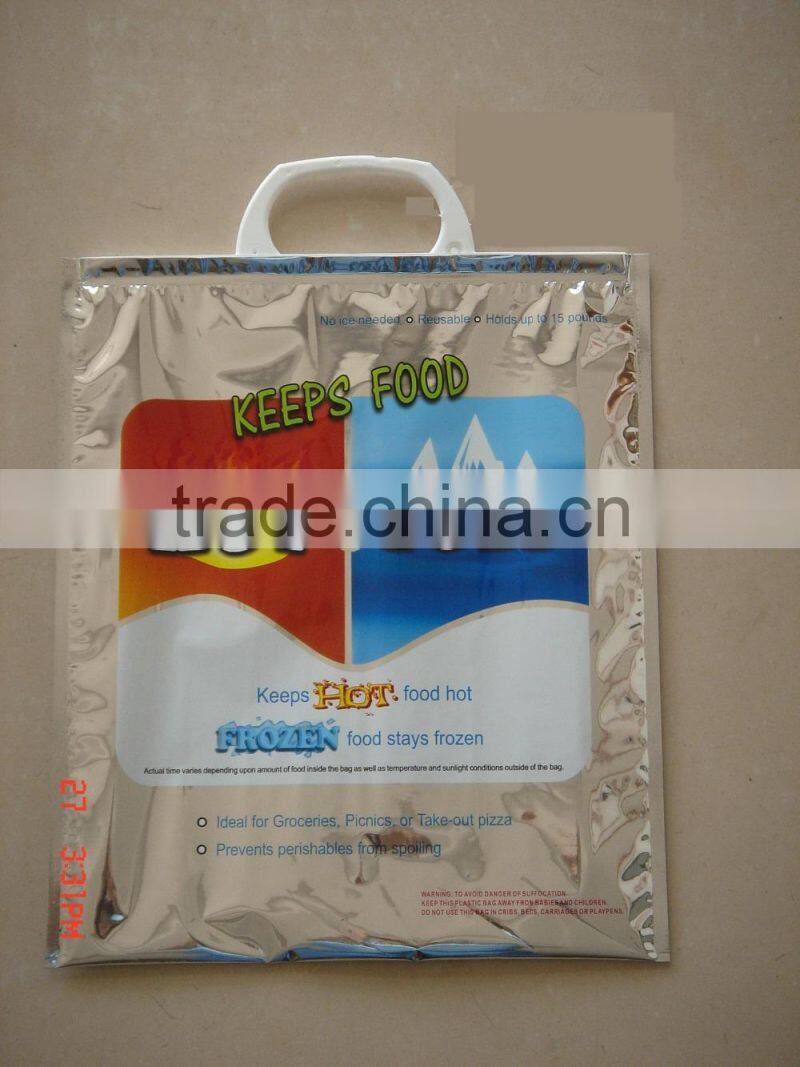 Custom Plastic Insulated Aluminum Cooler Bag Insulated Thermal Bag Insulated Foil Grocery Bag