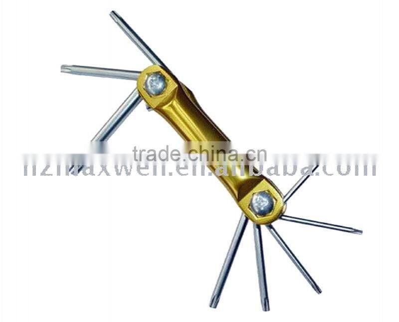 8pcs Foldable Star Key Wrench Set