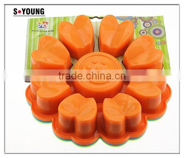 11010 flower t Shape Silicone cake Mold