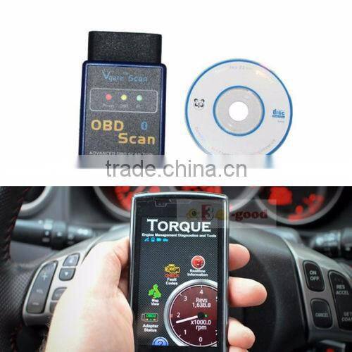 Bluetooth Android TORQUE ELM327 Car OBD2 diagnostic scanner for BMW VW Chevrolet