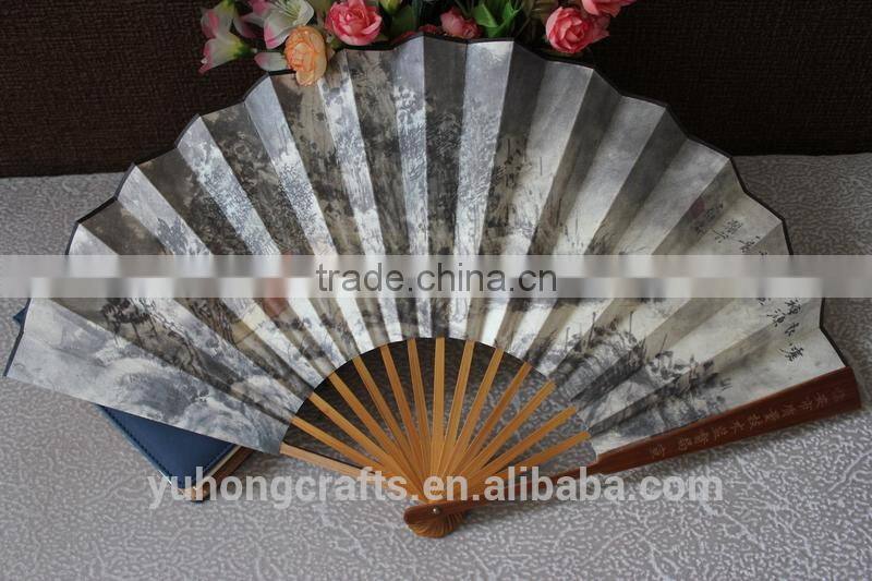 Chinese bamboo folding fan hand held