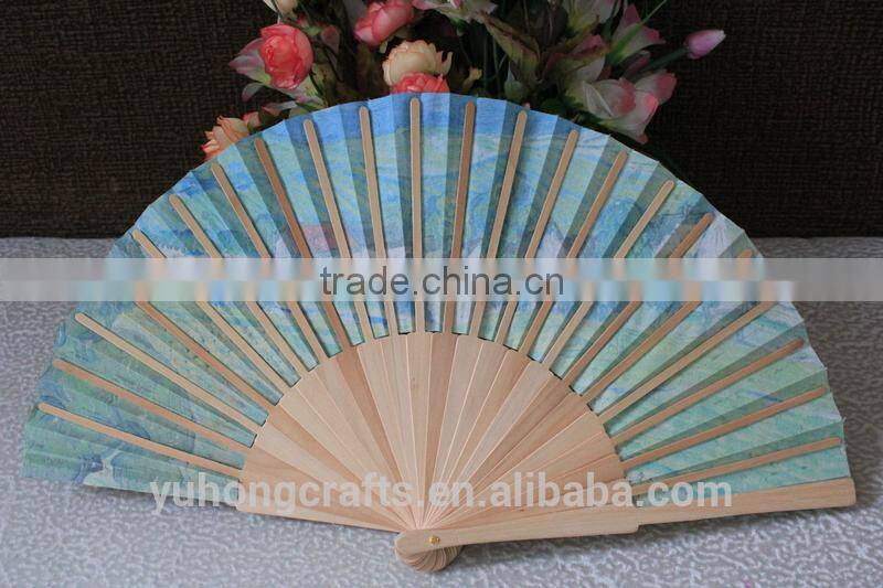 2015 new style handmade wood fan