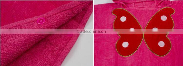 Wholesale kids Bathrobe Cartoon bathrobe with hood kids