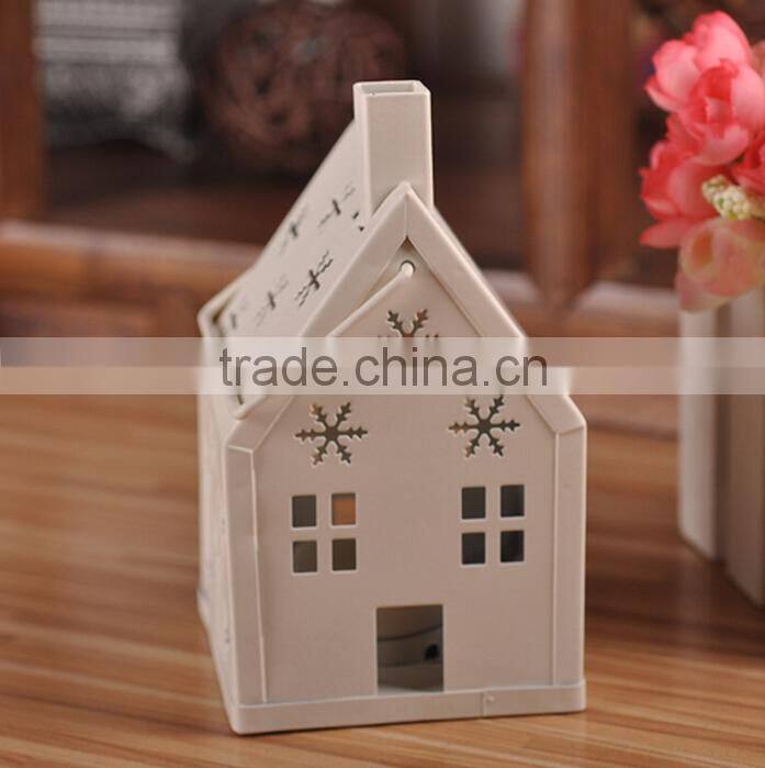 Christmas gift ideas house Candlestick Candlestick New Iron lantern