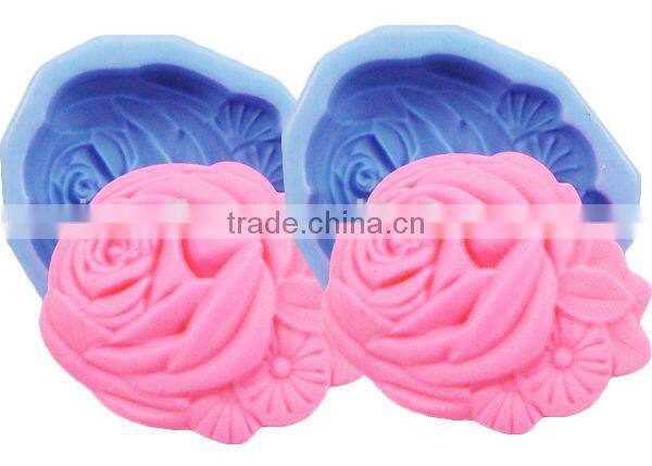 As see on TV flower shape silicone soap and candle mold