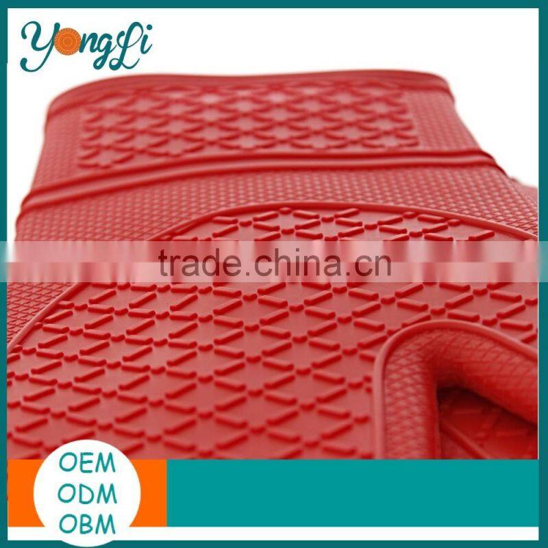 Heat Resistant Quilted Cotton Lined Kitchen Silicon Oven Mitt