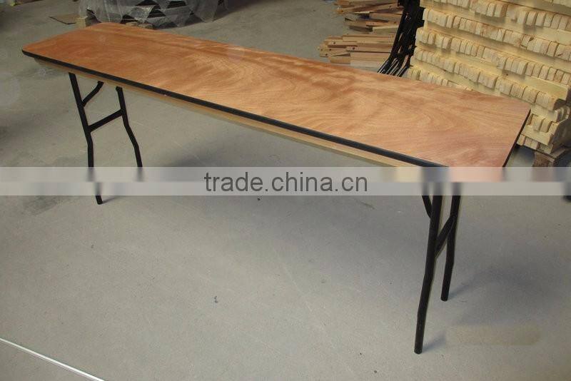 High Quality 6ft Plywood Folding Table with iron suppport popular in New Zealand for sale