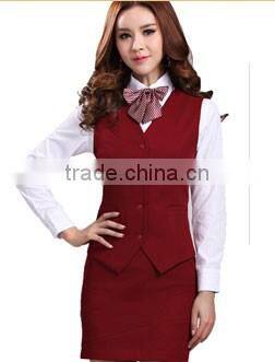 65% Polyester 35% Viscose Fabric Business Office Uniform Designs For Fat Women