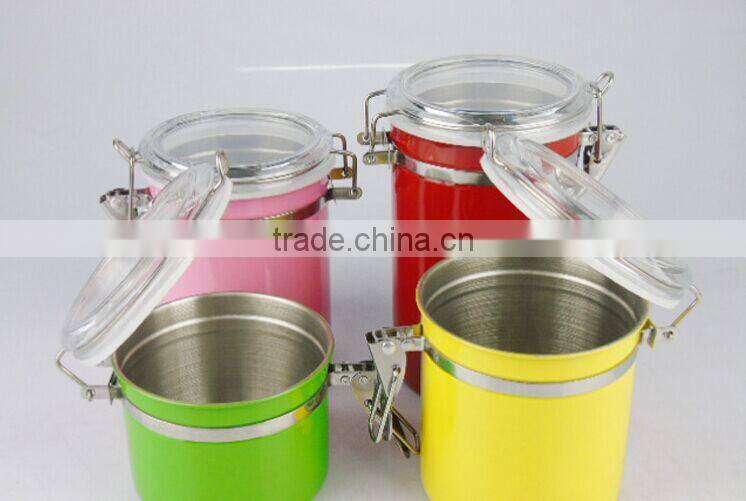 SS201stainless Steel magnetic Spice Box With 4 Compartments