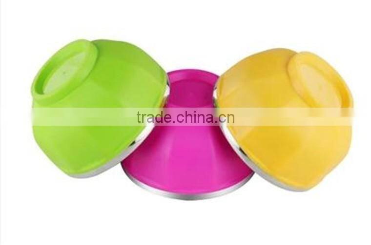 Hot selling stainless steel mixing bowl set / salad bowl set / metal fruit bowl
