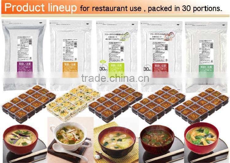 Long shelf-life freeze-dried foods with quick delivery for food distributors