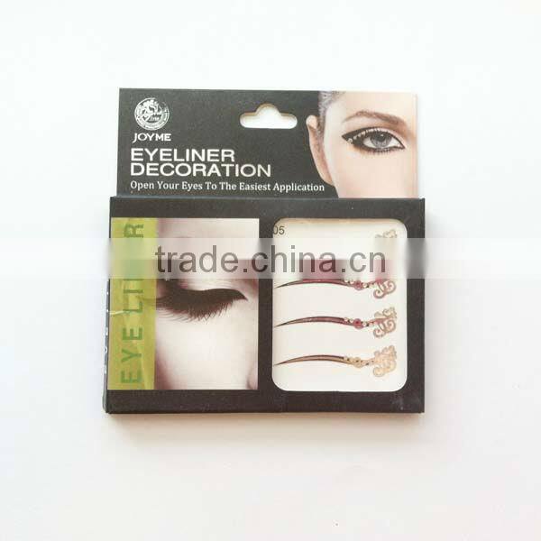 Silvery Temporary Eyeliner Tattoo Sticker