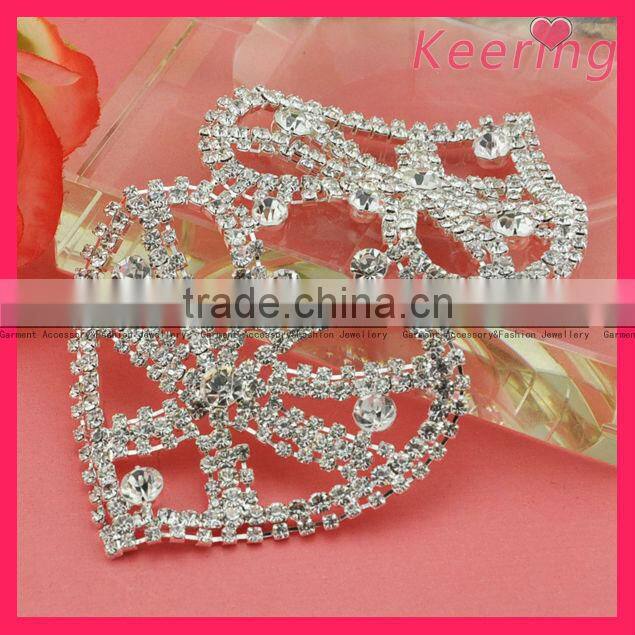 fashion bling clear crystal rhinestone bridal embellishment WRE-046