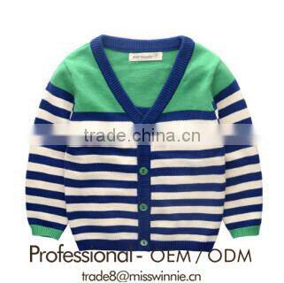 autumn and winter stripe boys sweaters 2015, boys cardigan