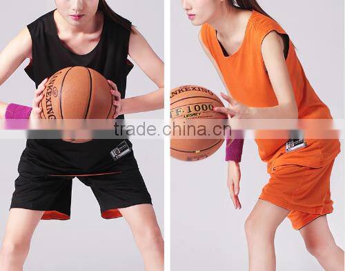2016 Women Double-sided Sportwear Quick Dry Basketball Jersey Set