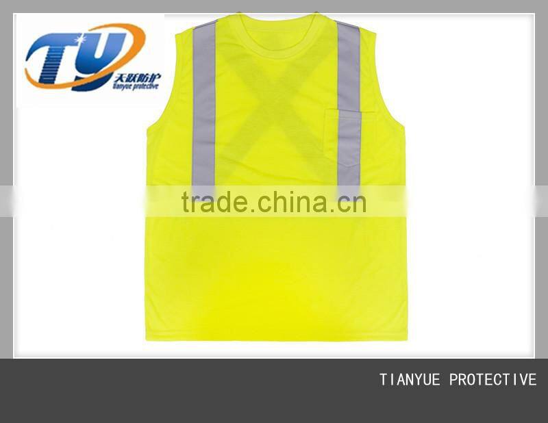 police designer safety vest reflective safety t-shirt for children