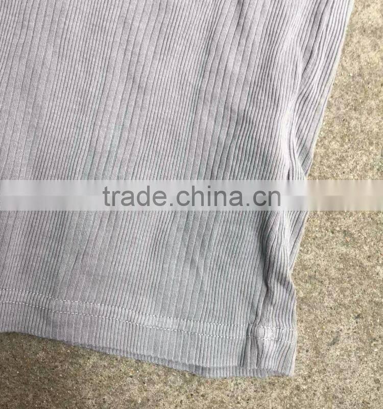 Men button cotton t-shirt stock apparel