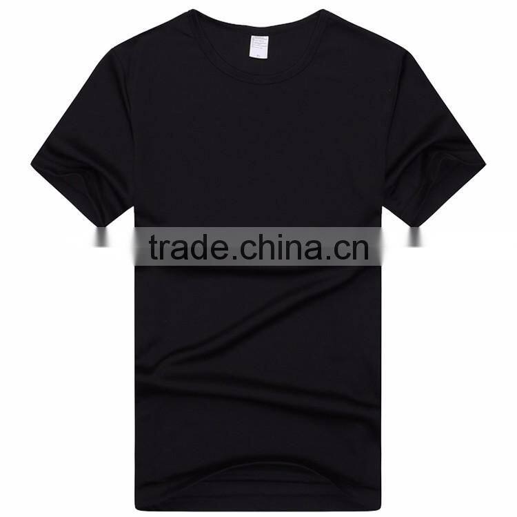 Factory price round neck cheap plain dyed cotton fitted t-shirts