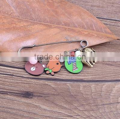 custom enamel ladybug animal charm saferty pins birthstone bead charms handmade brooch pins unique garment accessories