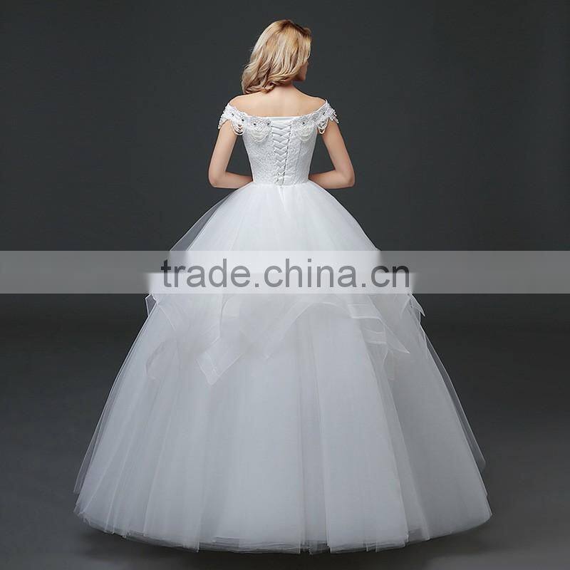MGOO Customized Made High Quality Vintage Church Wedding Dress Romantic Bridal Speical Day New Models
