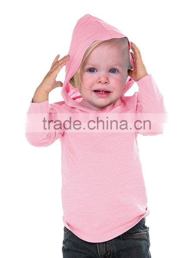 Infant Cotton Hoodies Kids Organic Cotton Fleece Hoodie Lightweight Baby Cute Pullover Sweatshirt Long Sleeve T Shirts Wholesale