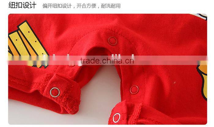 SR-313B high quality unisex baby clothes bear white rabbit pattern pajamas cotton romper