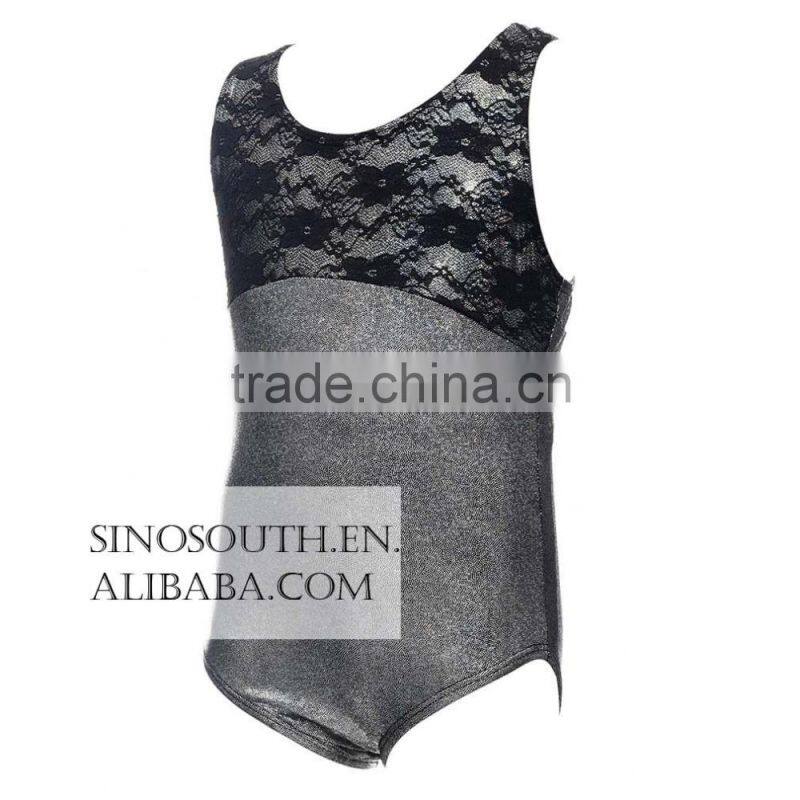 2017 Kids Girl's Sparkle leotard ballet Shiny Lace Leotard