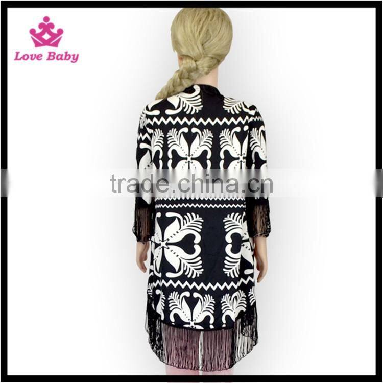 tassel kids long sleeve autumn coat dolman sleeve coat for kids 2016