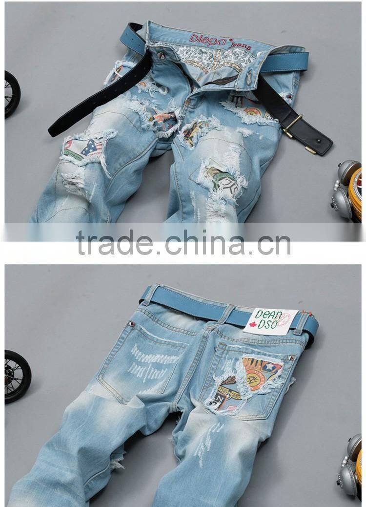 New Style Men Blue Fittness Jeans