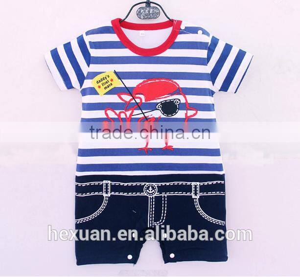 baby jumpsuit print cartoon animal summer short sleeve romper set