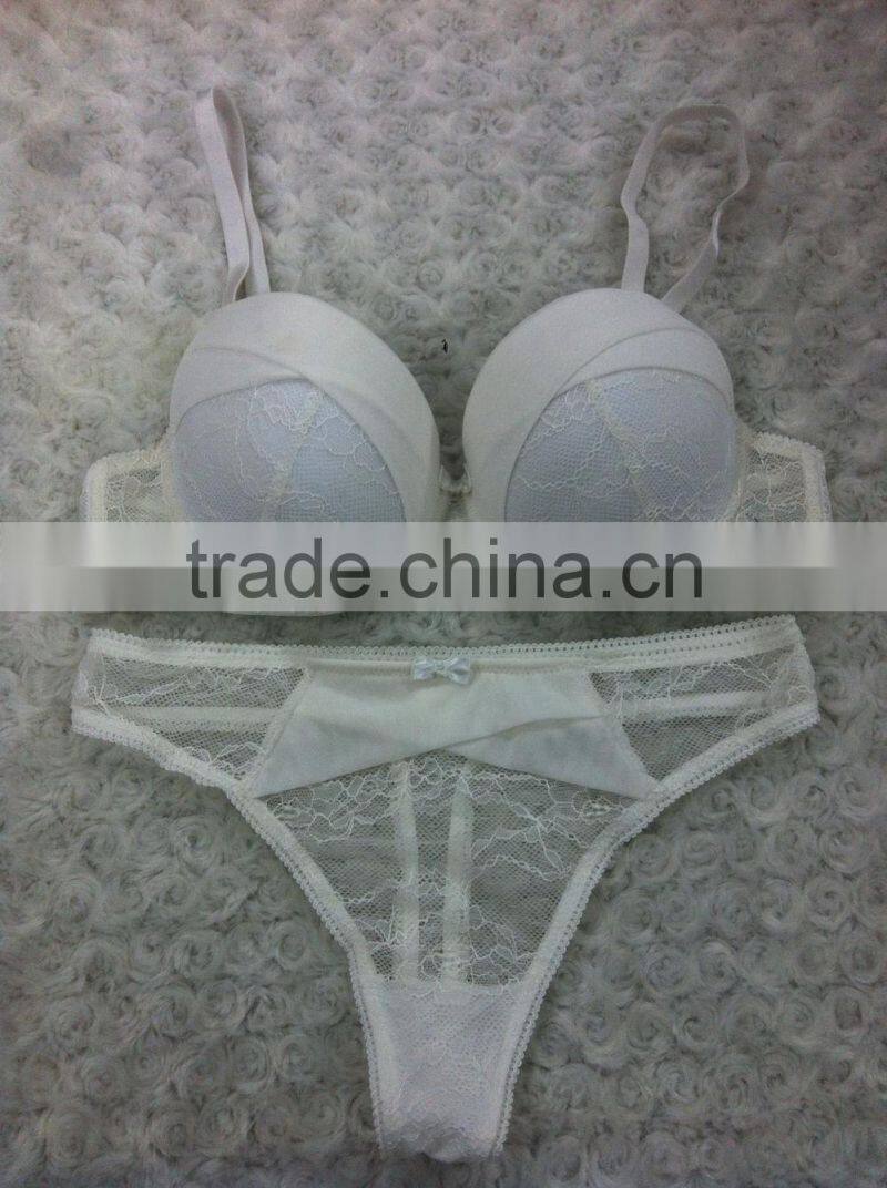 See through lace bra and g-string panties sexy bra new design sex girls photos thong Shantou factory