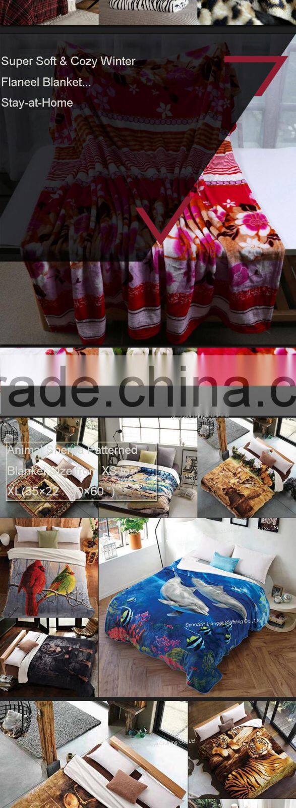 fleece plaid printed new design multicolor knitted sherpa children baby rag girl beach travel thick made throw blanket