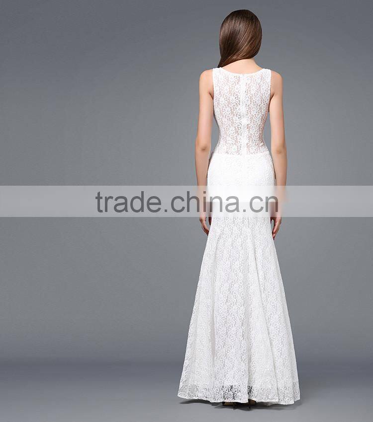 Women Lace sexy party dresses long maxi body con lady's prom dress for wholesale
