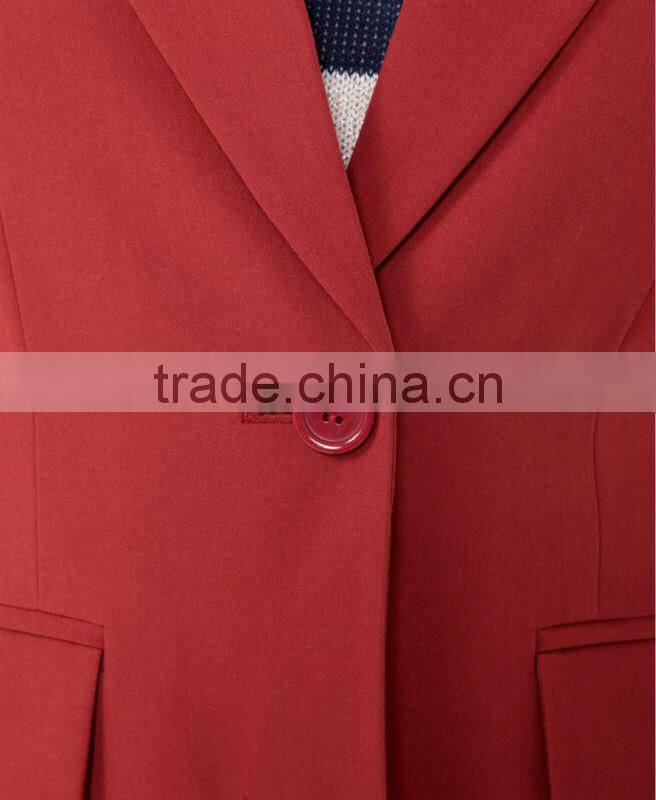 Longline Peaked Lapel Blazer