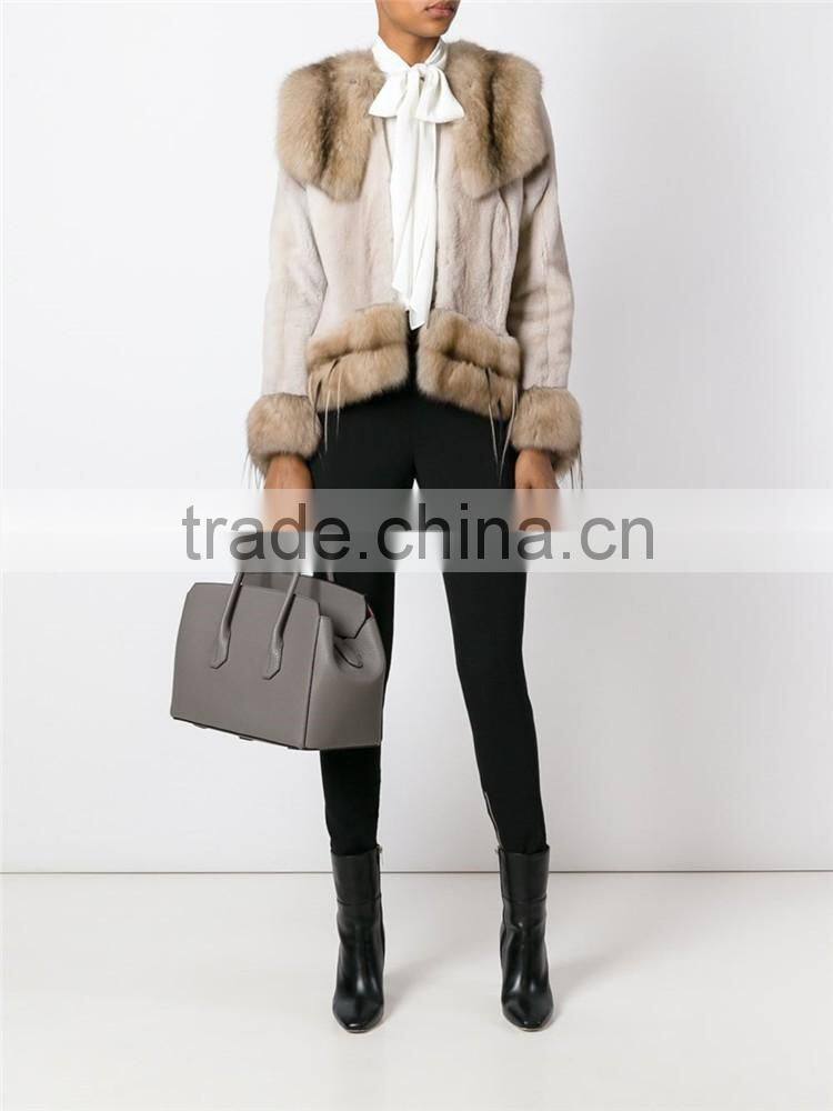 Guangzhou Shandao High Fashion Wholesale Cheap Long Sleeve Women Raw modern mink fur coats