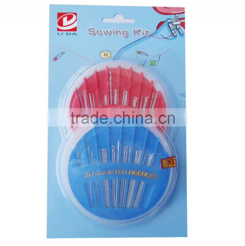 assorted hand needles in compact