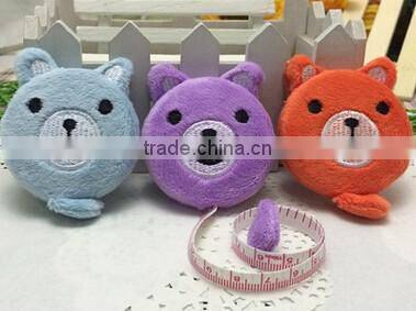 Childish Plush Hairy Toy measuring tape for promotion
