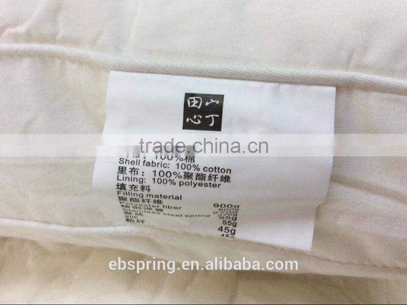 Manufactory Cheap Hotel Comfort Pillow Bamboo Fiber Pillow
