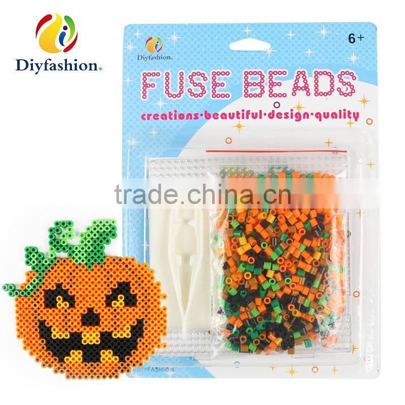Diyfashion 5mm hama perler fuse beads,pumpkin shape for kids gifts