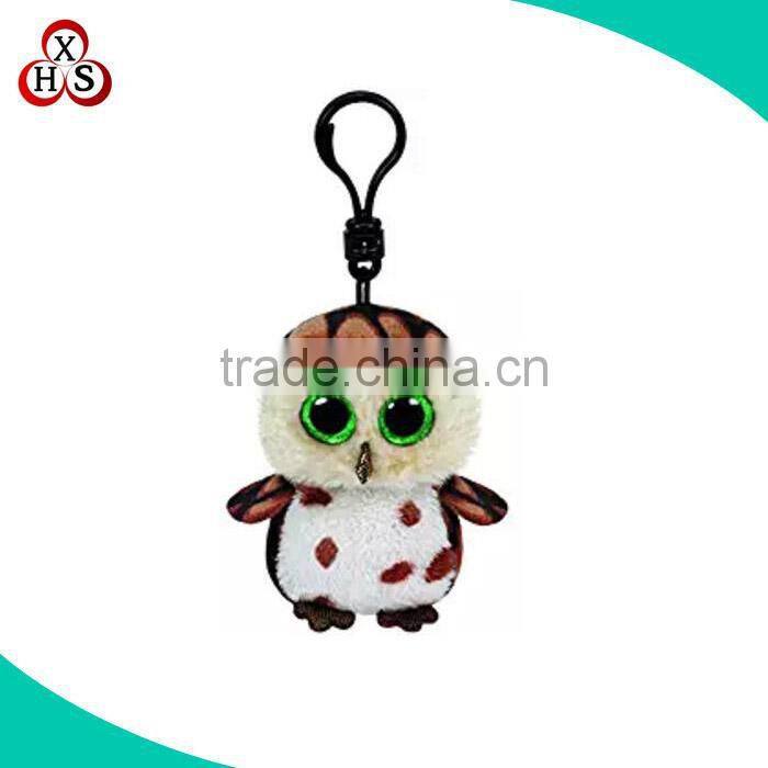 Cheap price keychain stuffed soft plush owl keychain