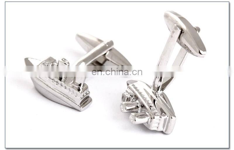 Yacht Cuff link Silver Vessel Shirt Cufflinks for Men