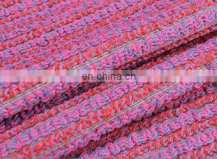 Factory price Colorful multi-purpose dyed sweater knit fabric