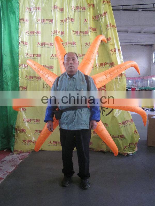 customized backpack inflatable advertising of octopus for stage decoration
