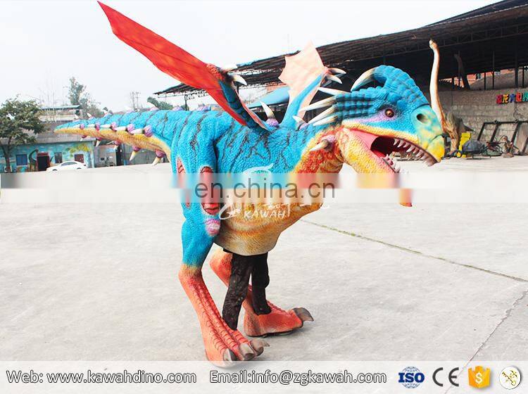 Attractive dragon puppet realistic animatronic dinosaur costume