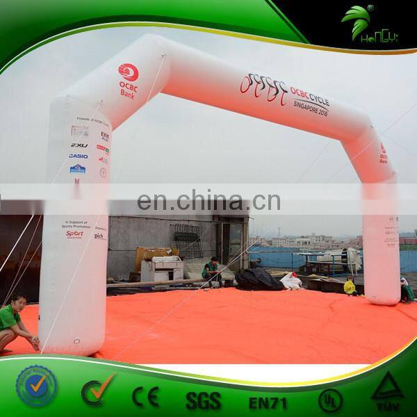 6m Inflatable Archway , Inflatable White Arch Door , PVC Promotion Event Inflatable Entrance Arch For Advertising