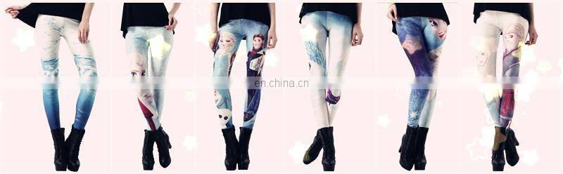2015 Wholesale Rose Skull Printed Womens Sexy Leggings