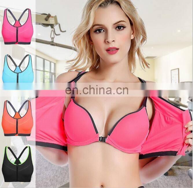 Wholesale GYM Women zip sport bra & racerback#WX0001