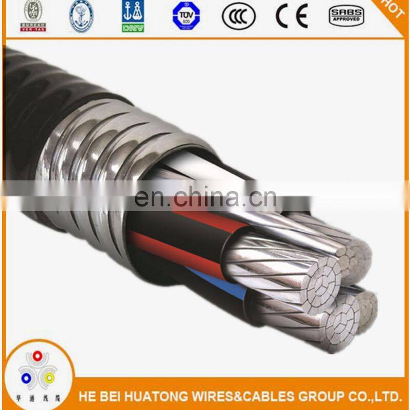 UL1569 standard Interlocked Aluminum MC cable with UL certificate