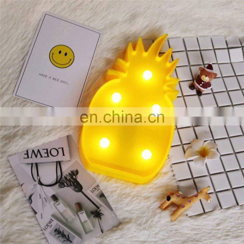 Hanging Wall Led Christmas Holiday Pineapple Decorative Light Fairy Marquee Night Light