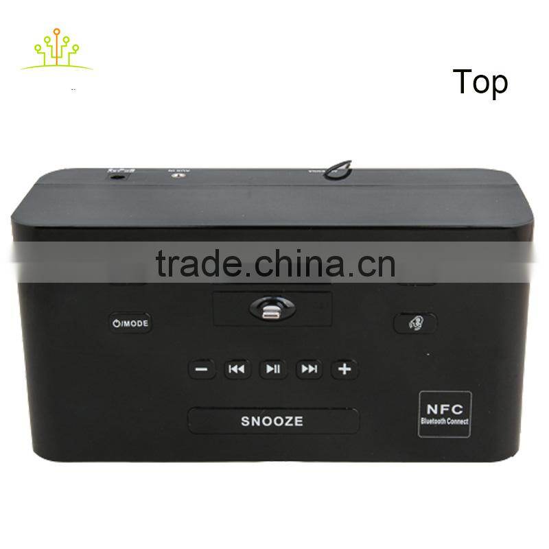 speaker /bluetooth speaker box with fm,led alarm clock